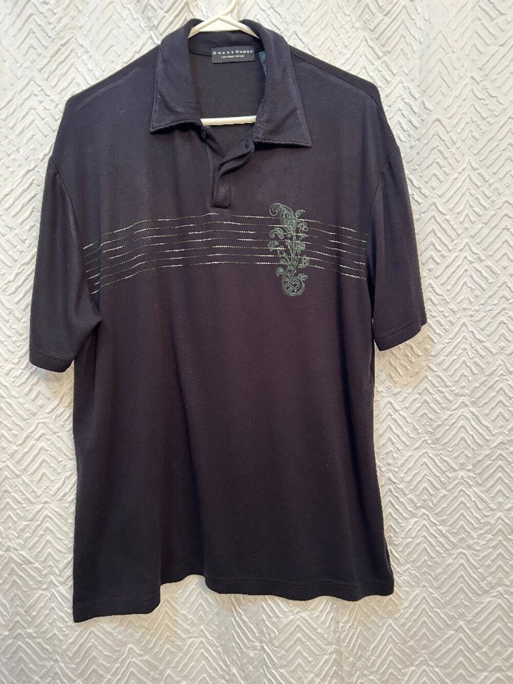 Crazy Horse by Claiborne Men's Polo Style Shirt Size Large